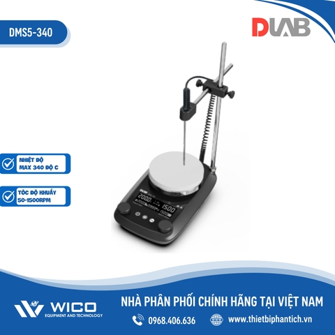 Máy Khuấy Từ Gia Nhiệt Dlab DMS5-340 | Tối Đa 340 Độ C