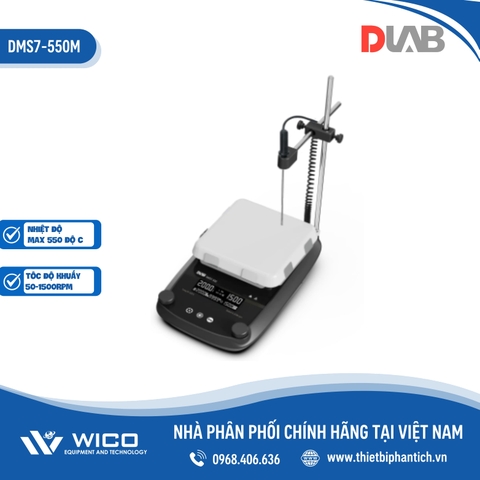 Máy Khuấy Từ Gia Nhiệt Dlab DMS7-550M | Tối Đa 550 Độ C