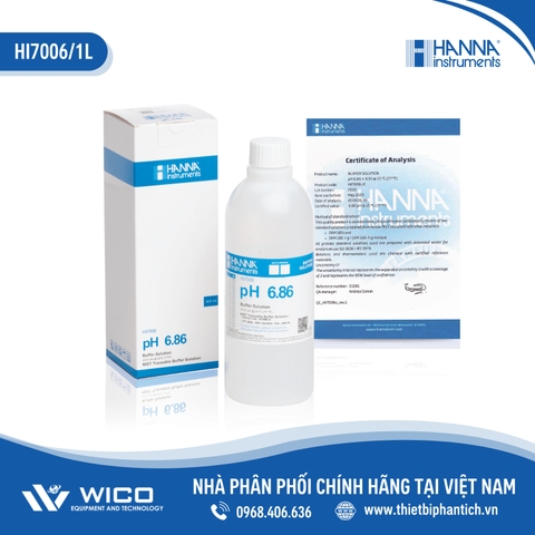 Dung Dịch Hiệu Chuẩn pH 6.86, Chai 1 Lít HI7006/1L