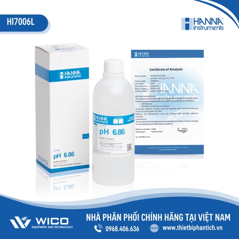 Dung Dịch Hiệu Chuẩn pH 6.86, Chai 500mL HI7006L