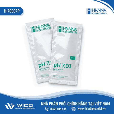Dung Dịch Hiệu Chuẩn pH 7.01, gói 20mL (25 gói) HI70007P