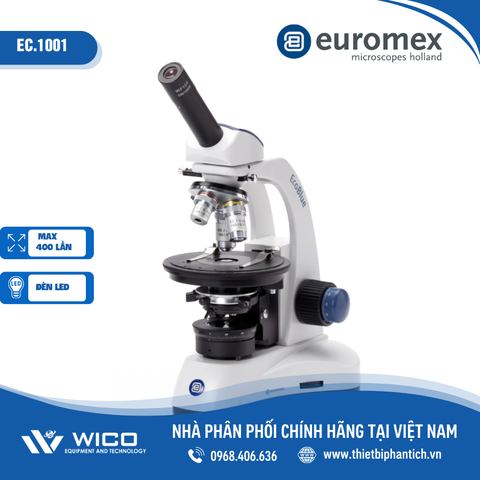 Kính hiển vi sinh học Euromex EC.1001 | Độ phóng đại 400X