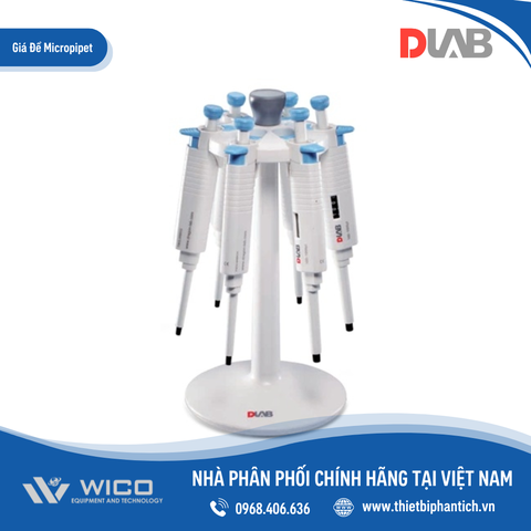 Giá Để Micropipet Dlab Mỹ - Kiểu Tròn - Tối Đa 6 Vị Trí