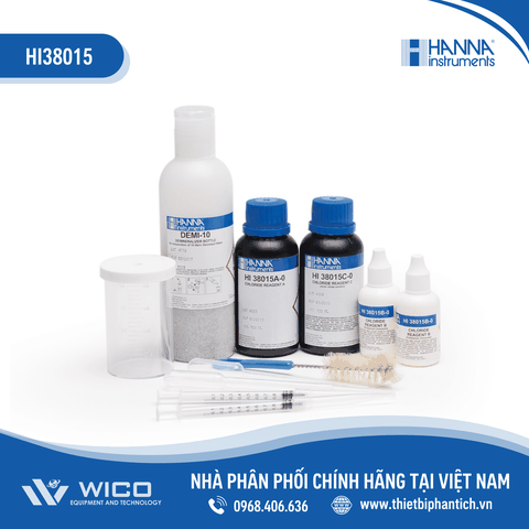 Bộ Dụng Cụ Đo Cloride (500-100000mg/L) Kèm Thuốc Thử Cho 100 Lần HI38015