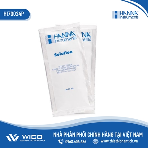 Dung Dịch Hiệu Chuẩn NaCl 35.00 g/L (ppt), Hộp 25 gói 20mL HI70024P