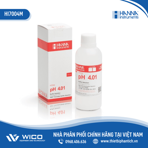 Dung Dịch Hiệu Chuẩn pH 4.01, Chai 230mL HI7004M