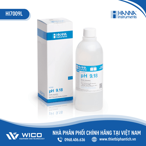 Dung Dịch Hiệu Chuẩn pH 9.18, Chai 500mL HI7009L