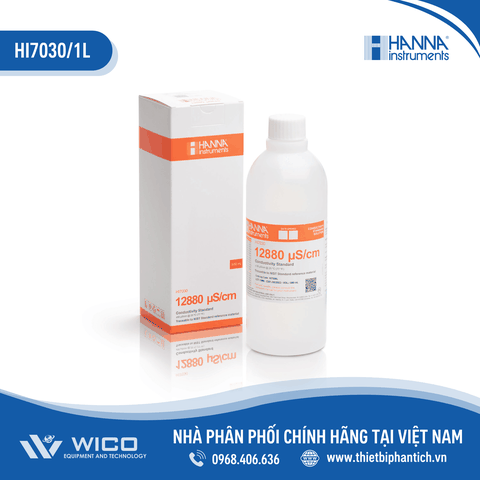 Dung Dịch Hiệu Chuẩn Độ Dẫn 12880 µS/cm, Chai 1 Lít HI7030/1L