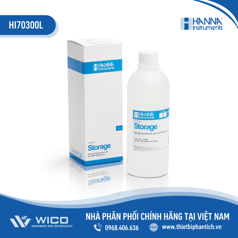 Dung Dịch Bảo Quản Điện Cực pH và ORP, Chai 500mL HI70300L