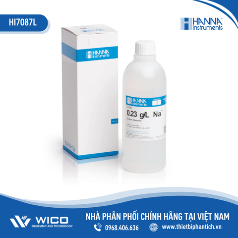 Dung Dịch Hiệu Chuẩn Natri 0.23 g/L, 500 mL Hanna HI7087L