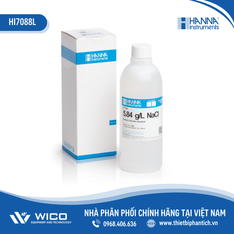 Dung Dịch Hiệu Chuẩn Natri Clorua 5.84 g/L, 500 mL Hanna HI7088L