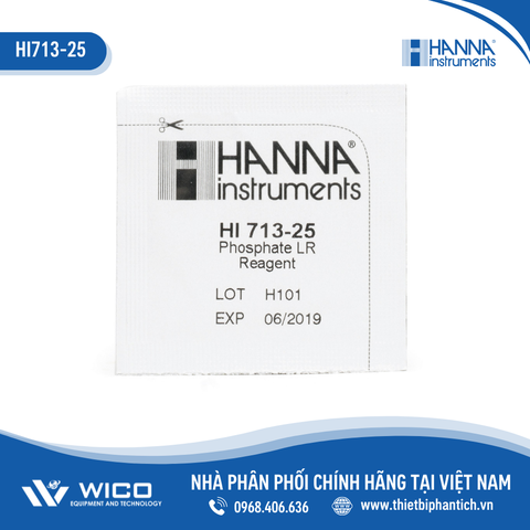 Thuốc Thử Dùng Cho Checker Photphat Thang Thấp HI713, 25 Lần Đo Hanna HI713-25
