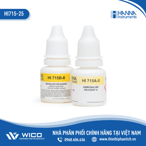 Thuốc Thử Dùng Cho Checker Amoni Thang Trung HI715, 25 Lần Đo HI715-25