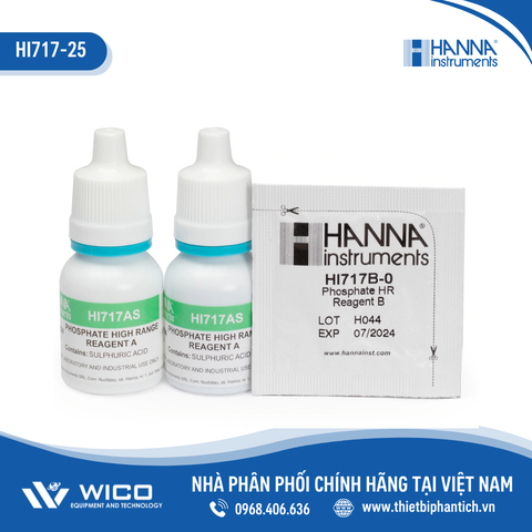 Thuốc Thử Dùng Cho Checker Photphat HR HI717, 40 Lần Đo Hanna HI717-25