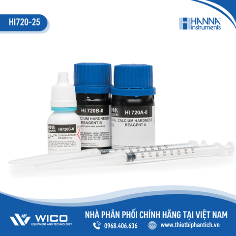 Thuốc Thử Độ Cứng Canxi Dùng Cho HI720, 25 Lần Đo Hanna HI720-25