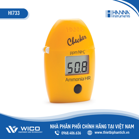 Máy Đo Amonia Thang Cao Trong Nước Sạch Hanna  HI733