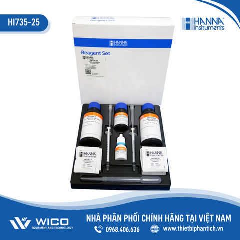 Thuốc Thử Độ Cứng Tổng Thang Thấp Dùng Cho HI735 (25 lần) Hanna HI735-25