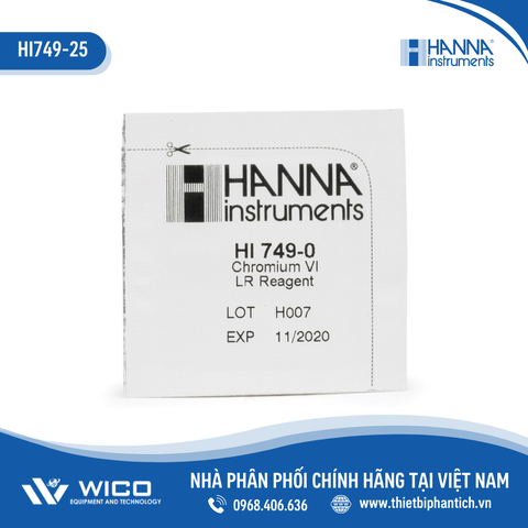 Thuốc Thử Cho Checker Đo Crôm VI HI749, 25 Lần Đo Hanna HI749-25