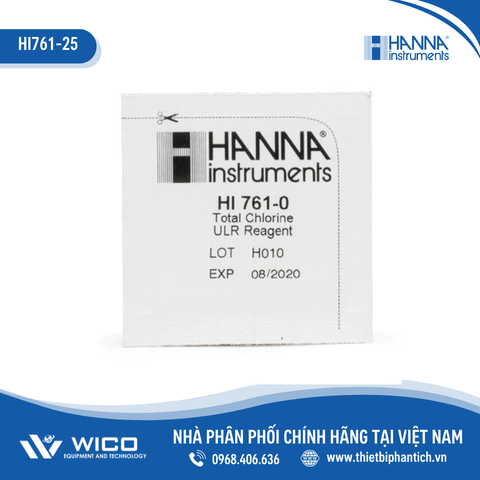 Thuốc Thử Cho Checker Clo Tổng ULR HI761, 25 Lần Đo Hanna HI761-25