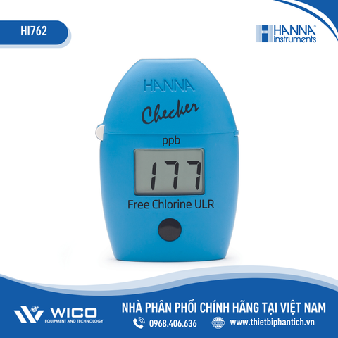 Checker Đo Clo Dư Thang Siêu Thấp Trong Nước Sạch Hanna HI762