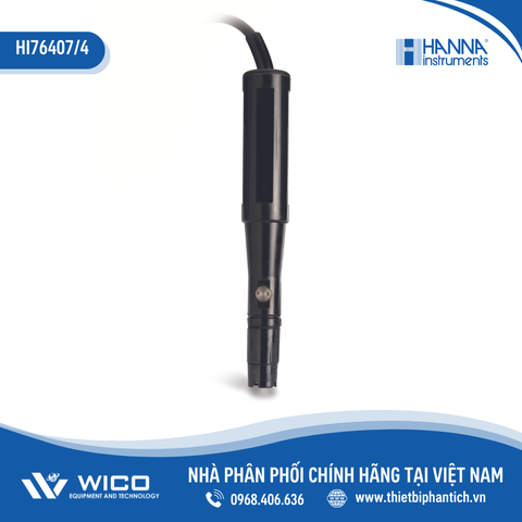Điện Cực Oxy Hòa Tan (DO) Polarographic Cho Máy HI9142, Cáp 4m Hanna HI76407/4