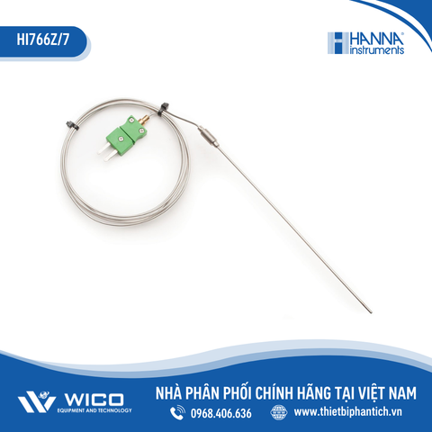 Đầu Dò Nhiệt Độ Thép Kiểu K (7m) Hanna HI766Z/7