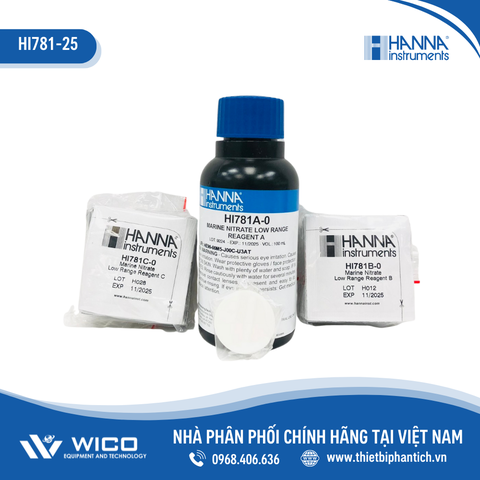 Thuốc Thử Cho Máy Đo Nitrat Trong Nước Mặn HI781, 25 Lần Đo HI781-25