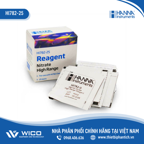 Thuốc Thử Cho Máy Đo Nitrat Trong Nước Mặn HI782, 25 Lần Đo HI782-25