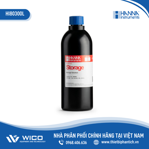 Dung Dịch Bảo Quản Điện Cực pH và ORP, Chai FDA 500 mL HI80300L