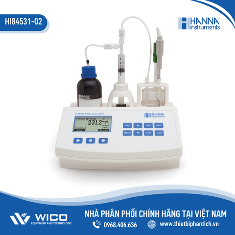 Máy Chuẩn Độ Mini Đo Nồng Độ Kiềm Trong Nước HI84531-02