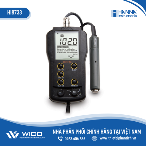 Máy Đo Độ Dẫn Cầm Tay Đa Thang Đo HI8733