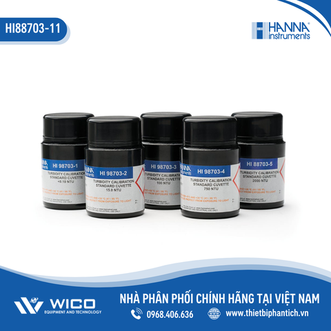 Dung Dịch Hiệu Chuẩn Độ Đục (<0.10, 15, 100, 750 và 2000 NTU) HI88703-11