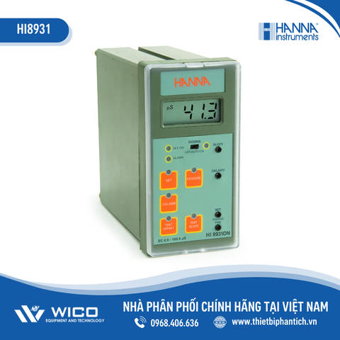 Bộ Kiểm Soát Độ Dẫn Analog Với Đầu Dò Hoặc Transmitter HI8931