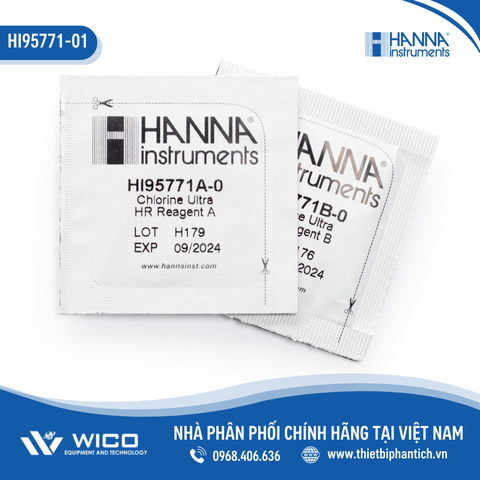 Thuốc Thử Clo Thang Cao Dùng Với Máy Đo (100 lần đo) HI95771-01
