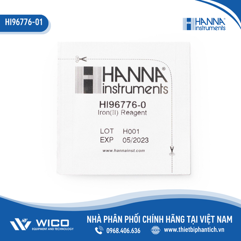 Thuốc Thử Sắt II 0.00 - 6.00mg/L (100 lần) HI96776-01