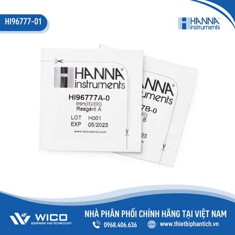 Thuốc Thử Sắt (II&III) (Ferrous, Ferric), 100 lần đo HI96777-01