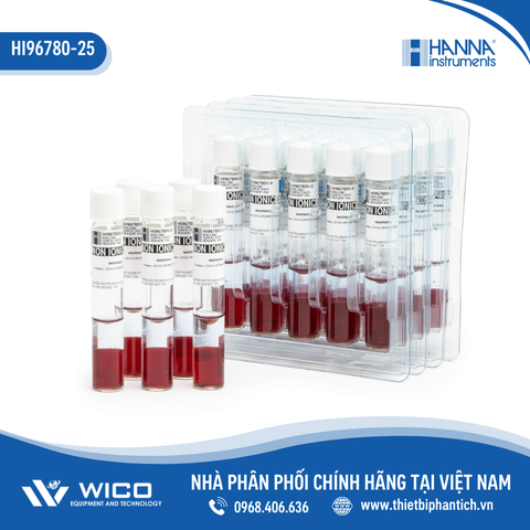 Thuốc Thử Độ Hoạt Động Bề Mặt, Dạng Ống 16mm, 25 Lần Đo HI96780-25