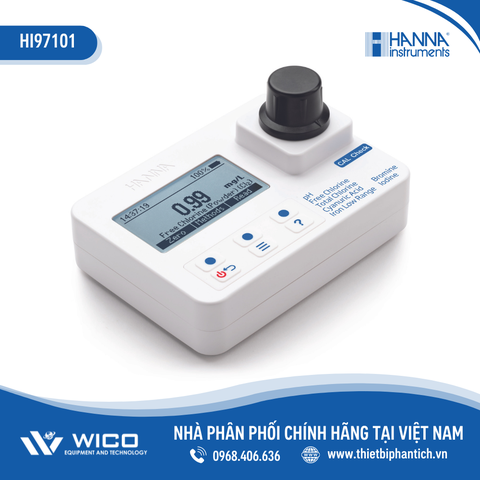 Máy Đo Brôm, Clo, Axit Cyanuric, Iot, Sắt Và pH Trong Nước Sạch HI97101