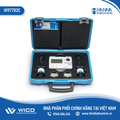 Combo Máy Quang Đo Đồng Thang Cao Trong Nước Sạch Kèm Dung Dịch Chuẩn Máy HI97702C