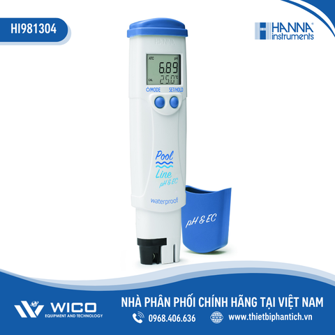 Bút Đo pH/Độ Dẫn /TDS/Nhiệt Độ Chuyên Trong Hồ Bơi HI981304