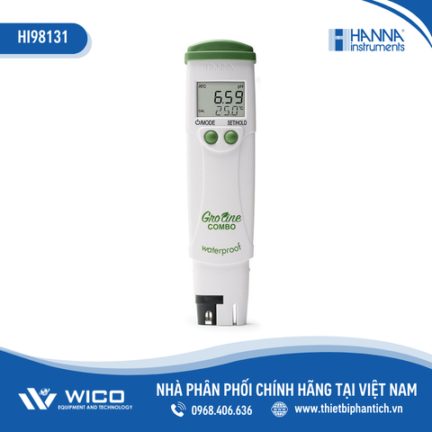 Bút Đo pH/EC/TDS/Nhiệt Độ GROLINE Chống Thấm Nước Trong Thủy Canh HI98131