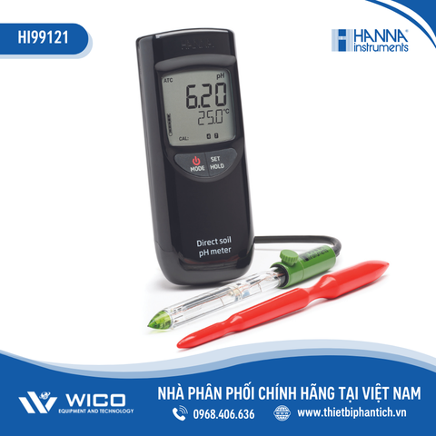 Máy Đo pH/Nhiệt Độ Trong Đất Trồng Và Nước HI99121