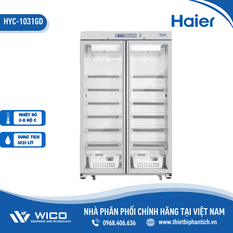 Tủ Bảo Quản Vacxin/ Dược Phẩm 2-8 độ Haier HYC-1031GD | 1031 Lít