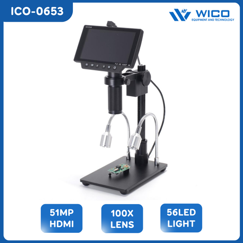 Kính Hiển Vi Kỹ Thuật Số WICO ICO-0653 | 34MP - Cổng HDMI/USB