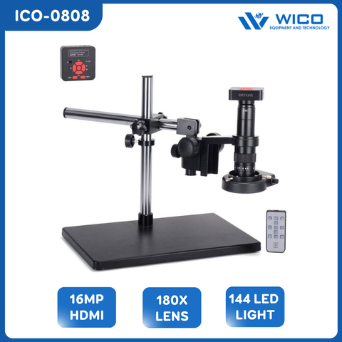 Kính Hiển Vi Kỹ Thuật Số ICO-0808 Thương Hiệu WICO | Camera 16MP - Zoom 180X - 144 Đèn LED