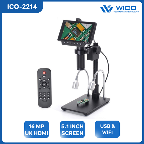 Kính Hiển Vi Kỹ Thuật Số WICO ICO-2214 | 16MP - Cổng HDMI/USB