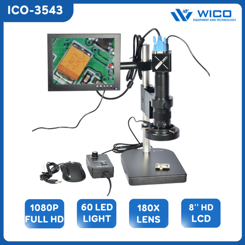 Kính hiển Vi Điện Tử WICO ICO-3543 |  1080P Full HD - Cổng VGA