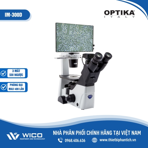 Kính Hiển Vi Soi Ngược Kèm Màn Hình Optika IM-300D