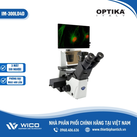 Kính Hiển Vi Soi Ngược Kèm Màn Hình Optika IM-300LD4D