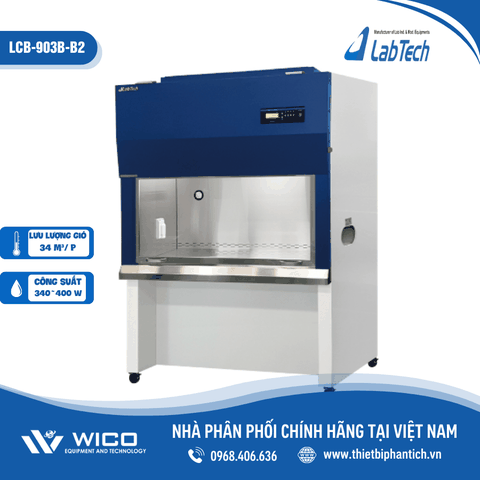 Tủ An Toàn Sinh Học Cấp II Labtech Hàn Quốc - Kiểu B2 - Chân liền